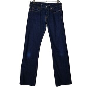 RRL Double RL Slim Straight Selvedge Denim Jeans Japan Woven Indigo 28x34 USA